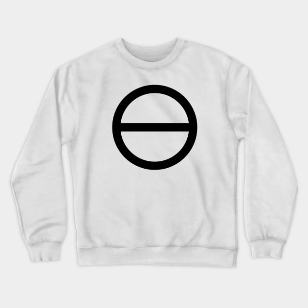 Alchemical Salt Symbol Crewneck Sweatshirt by Indie Pop